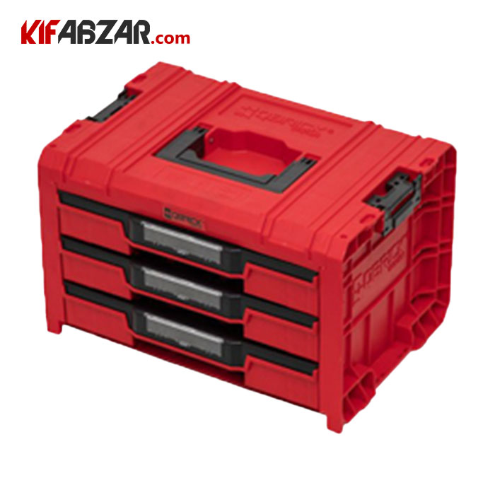 جعبه ابزار 3 کشو کیوبریک مدل Drawers 3 Red Pro Ultra HD