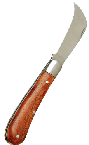 چاقو پیوند زن سرکج با دسته چوبی بهکو BEHCO