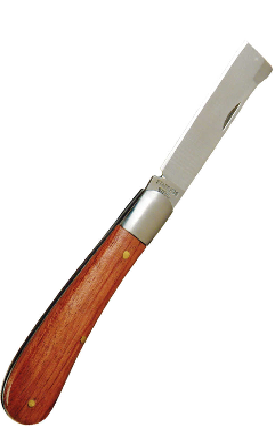 چاقو پیوند زن سرصاف با دسته چوبی بهکو BEHCO