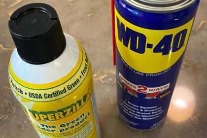 مقایسه مایع روان کننده WD-40 و سوپرزیلا